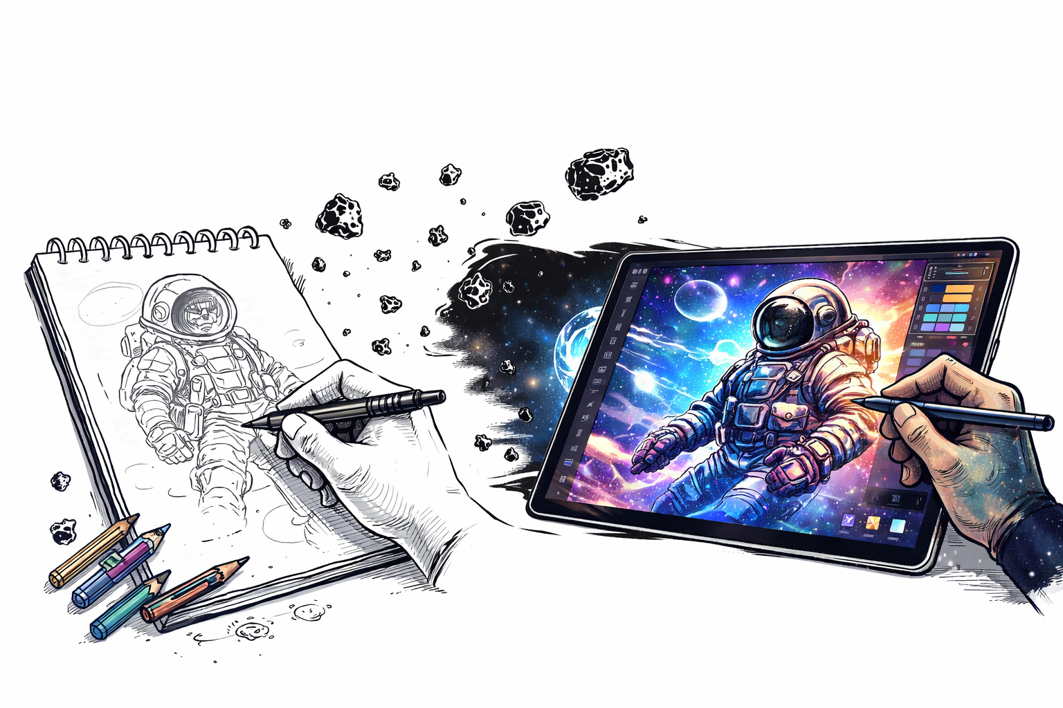 From Sketch to Screen: Transforming Ideas into Digital Art